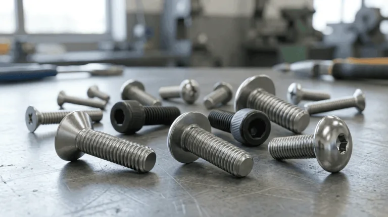 different types of machine screws in Malaysia such as flat head, hex head and more